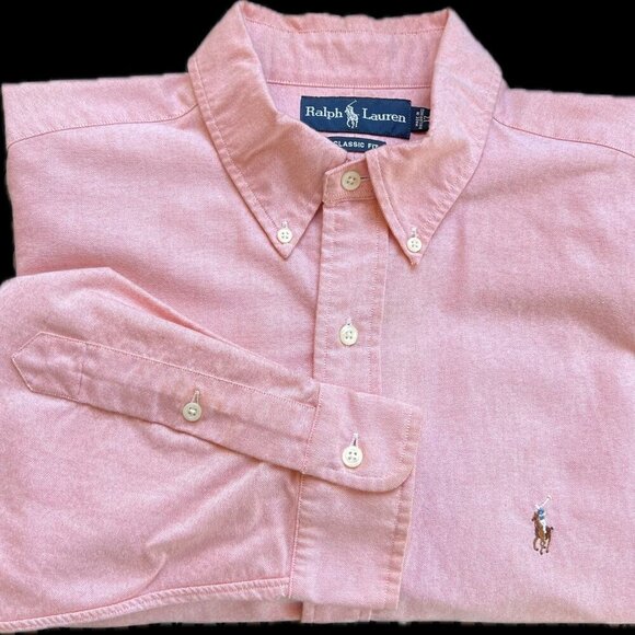Polo Ralph Lauren Other - POLO Ralph Lauren Men's Salmon Button Down Oxford Shirt: 17-32/33